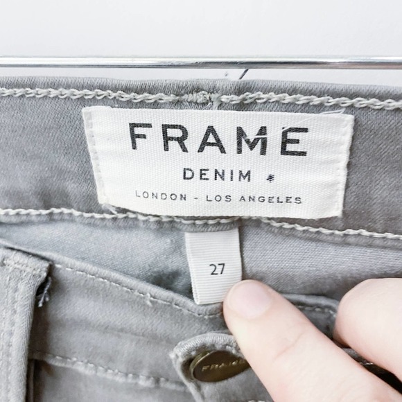 Frame Gray Le Skinny De Jeanne Jeans Size 27 trocadero - Picture 3 of 9